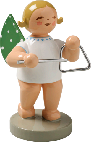 Angel Orchestra Musician with Triangle