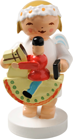 Marguerite Angel with Rocking Horse