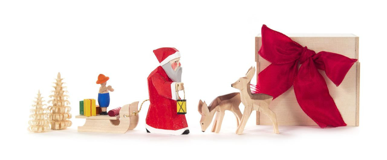 Santa and Sled Gift Box