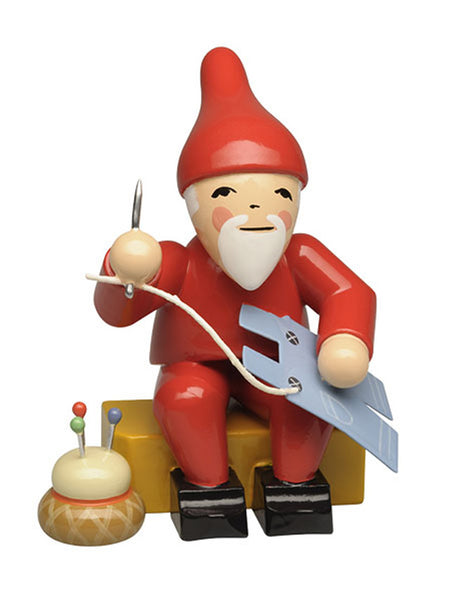 Gnome with Needle and Thread / New 2025 / PRE-ORDER NOW FOR MAY DELIVERY