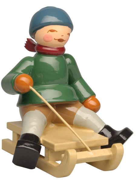 Boy on Sled/ PREORDER NOW FOR DELIVERY IN OCTOBER