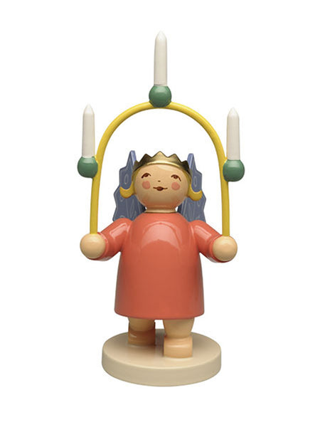 Angel Wearing Crown with Candle Arch and Candles / New 2025 / PRE-ORDER FOR MAY 2025 DELIVERY