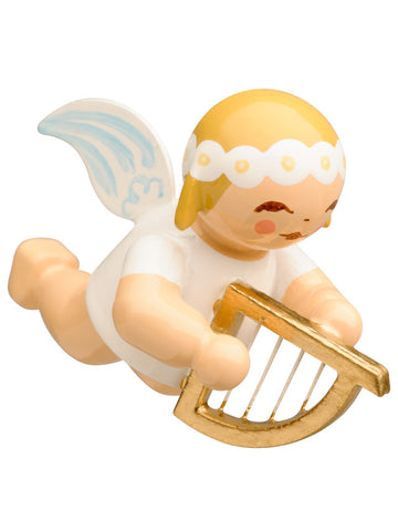Small  Flying / Suspended Angel with Harp / PREORDER NOW FOR LATE AUGUST DELIVERY