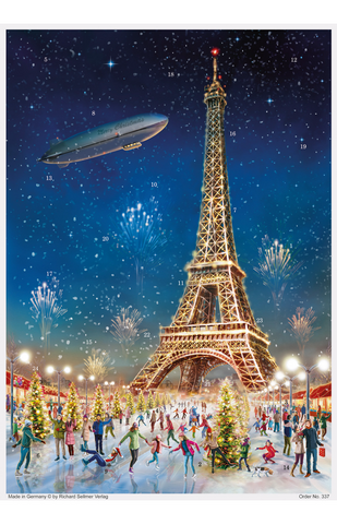 Eiffel Tower Advent Calendar Calendar