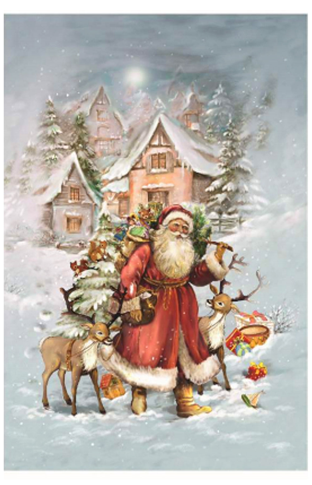 Santa and Reindeer Advent Calendar
