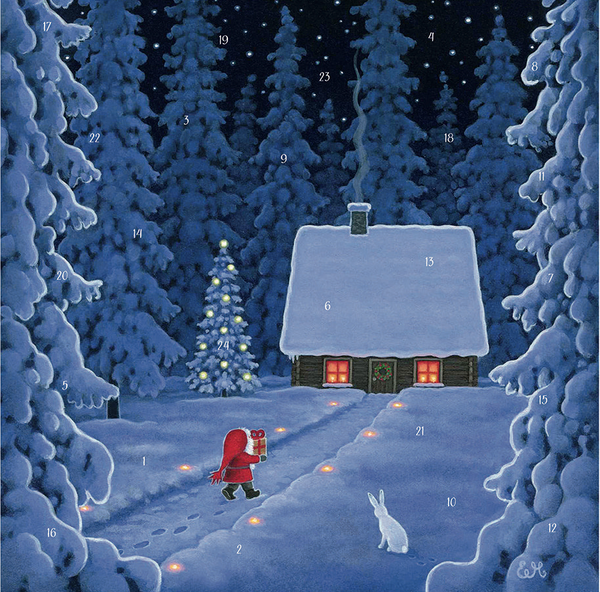 Tomte Delivering Gifts / Advent Calendar by Eva Melhuish