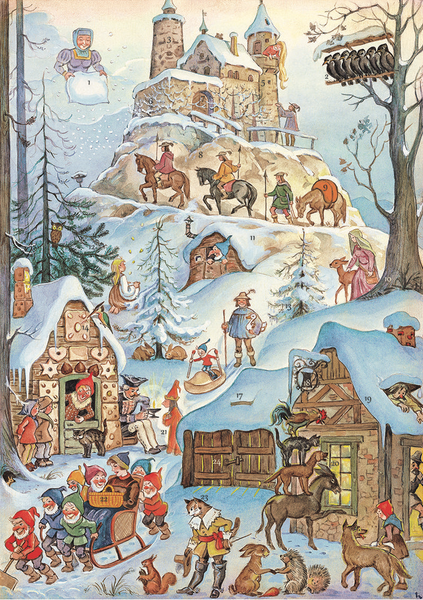 Fairytale Hill / Snow White,  Hansel and Gretel, etc. Advent Calendar