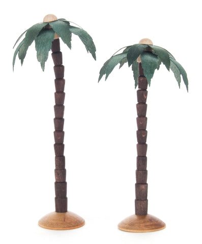 Pair of Palm Trees / 4-1/4" and 5-1/4" tall.