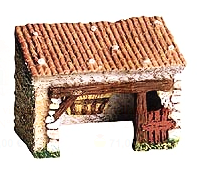 Stable without Base - Étable No. 1 sans plateau - or Animal Shed - Size #1 / Cricket