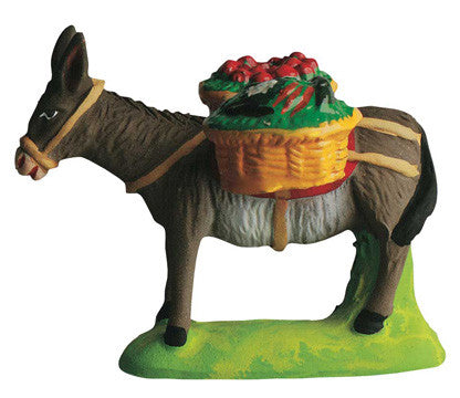 Donkey with Baskets of Fruit - Ane chargé de fruits - Size #2 / Elite