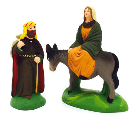Advent Set - Mary on Donkey with Joseph - Size #2 / Elite