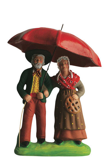 Couple under Umbrella - Couple sous le parapluie - Size #3 / Grande