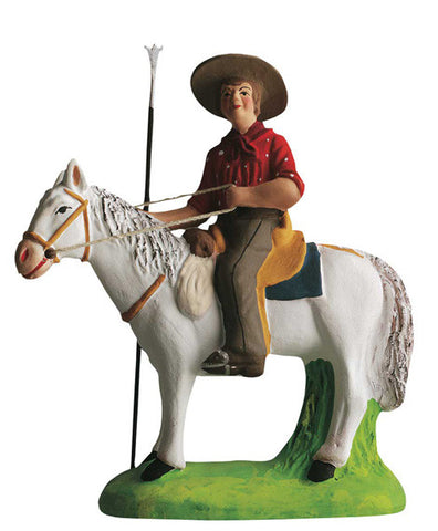 Cowherd on Horse - Gardian à cheval - Size #3 / Grande