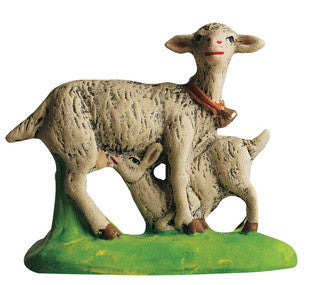 Goat with Kid - Chevre au chevreau - Size #3 / Grande