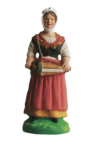 Woman with a Medieval String Instrument - Femme à la vielle - Size #3 / Grande