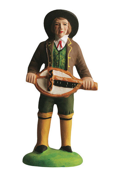 Man with a Medieval String Instrument - Homme a la vielle - Size #3 / Grande