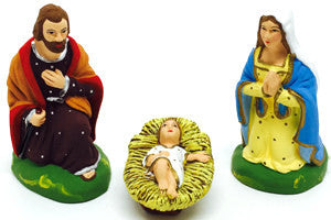 Mary, Joseph, Jesus Nativity Set - Size #3 / Grande