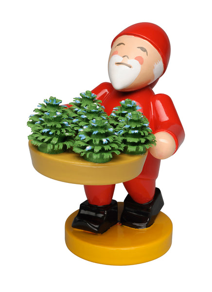Gnome / Fairy / Elf with Small Plants / Seedlings