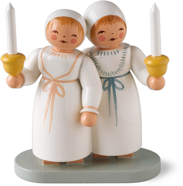 Twin Pair in Christening Gowns / Retired 2024
