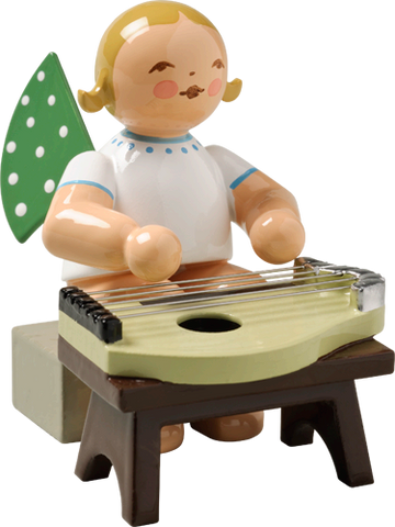 Angel Orchestra Seated Musician with Zither
