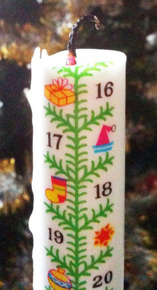 Advent Calendar Candle - Christmas Tree