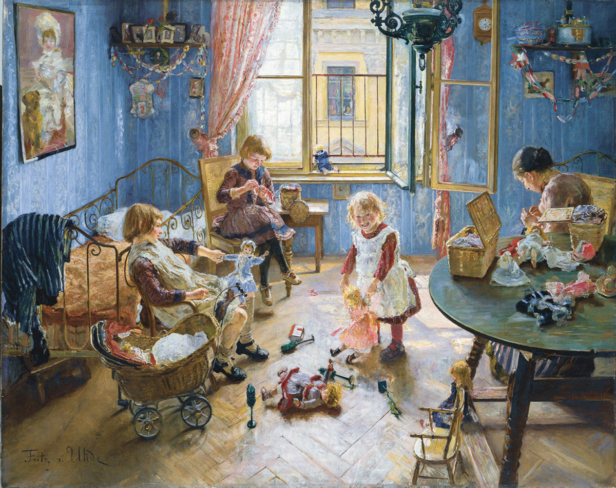 Victorian Children's Playroom by Fritz von Uhde Advent Calendar