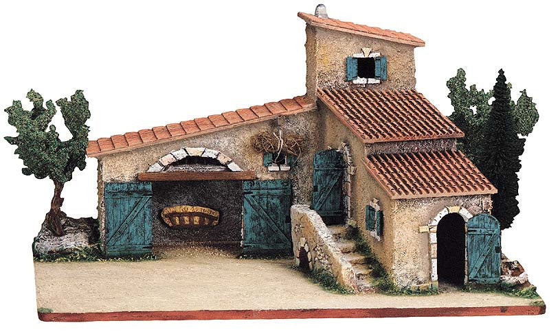 Provencal Farmhouse / Stable with Steps and Trees - Mas Provençale No. 2 - Size # 2 / Elite