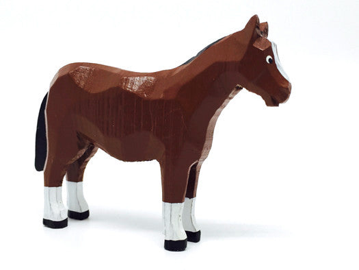 Horse, hand-carved, 3" / Size Large