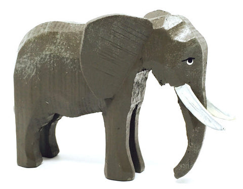 Elephant, hand-carved - 3-1/8" / Size Large