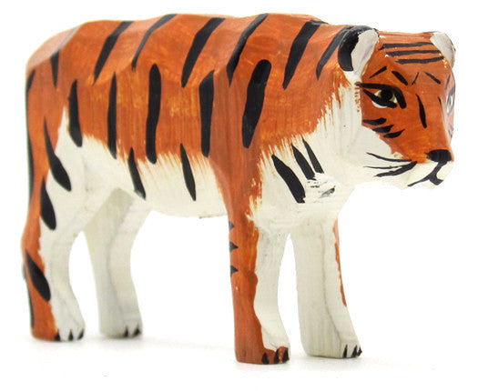 Tiger, hand-carved - 1-3/4" / Size Large