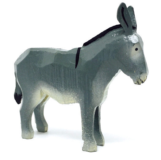 Donkey, hand-carved - 2-3/4" / Size Large