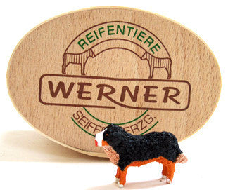 Christian Werner Bernese Mountain Dog in Wood Chip Gift Box