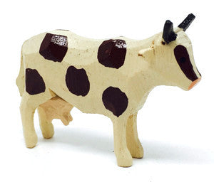 Cow, hand-carved - 1-1/4" / Size Small