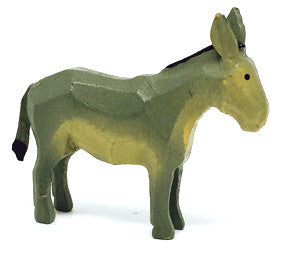 Donkey, hand-carved - 1-1/2" / Size Small