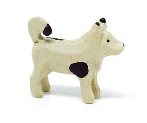 Small dog, hand-carved - 3/4" / Size Small