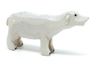 Polar Bear, hand-carved - 1-1/4" / Size Small