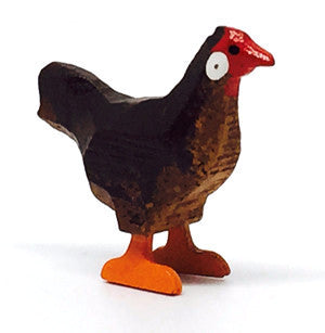 Bantam Chicken (Female), hand-carved - 1" / Size Small