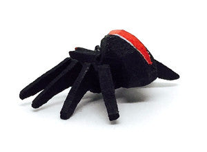 Black Widow Spider, hand-carved - 1-1/8" / Size Small