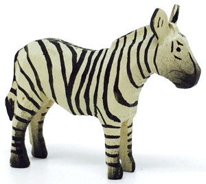 Zebra, hand-carved - 1-1/2" / Size Small