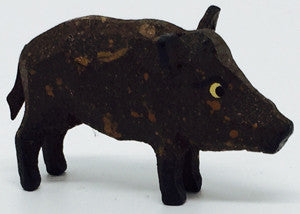Wild Boar (Female), hand-carved - 7/8" / Size Small