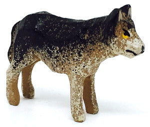 Wolf, hand-carved - 15/16" / Size Small