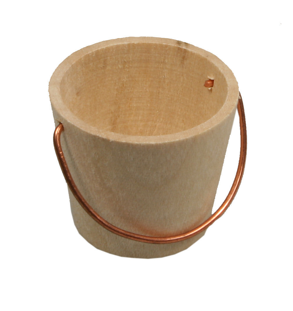 Wooden Pail with Handle - 1" tall