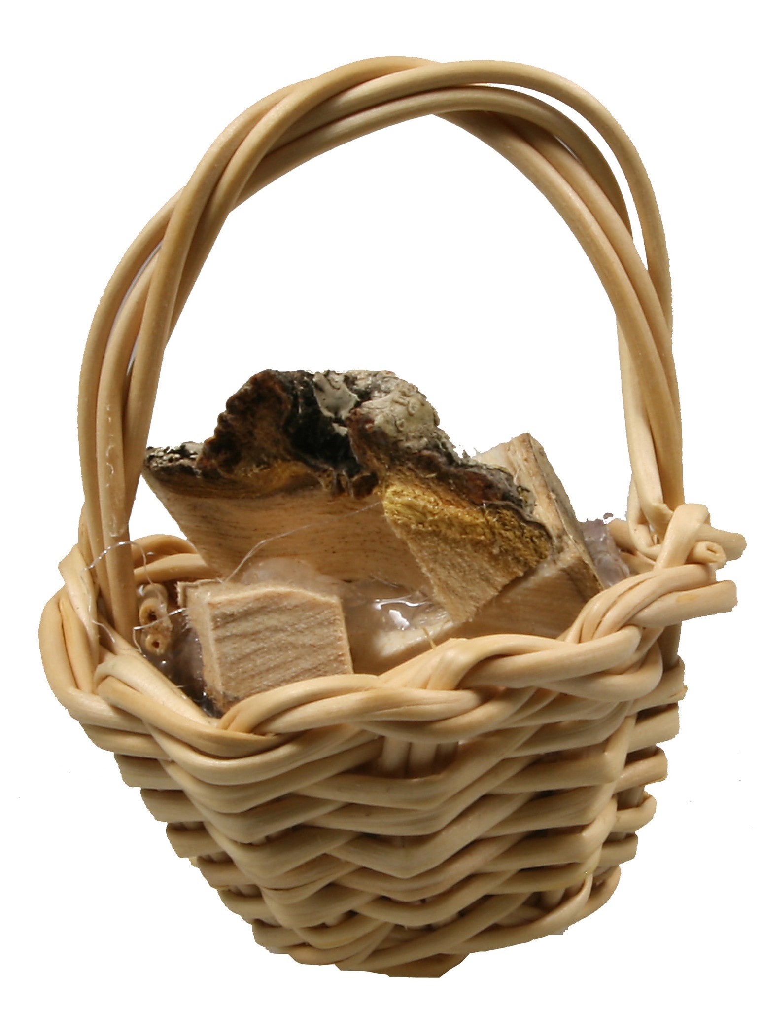 Basket, Gathering with Wood - 1" tall