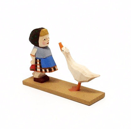 Girl with Goose and Doll