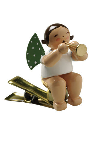 Clip-on Angel with a Small Trumpet