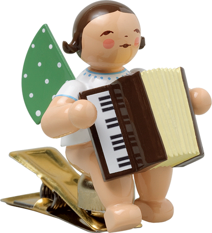 Clip-on Angel with Accordion