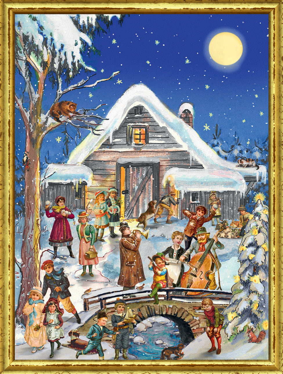 Victorian Christmas Celebration - Advent Calendar GREETING CARD