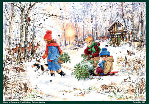 Snowy Forest Advent Calendar