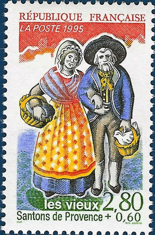 Santons de Provence Postage Stamps - Set of 6
